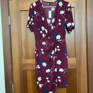 NWT Size Small Banana Republic Floral Faux Wrap Dress